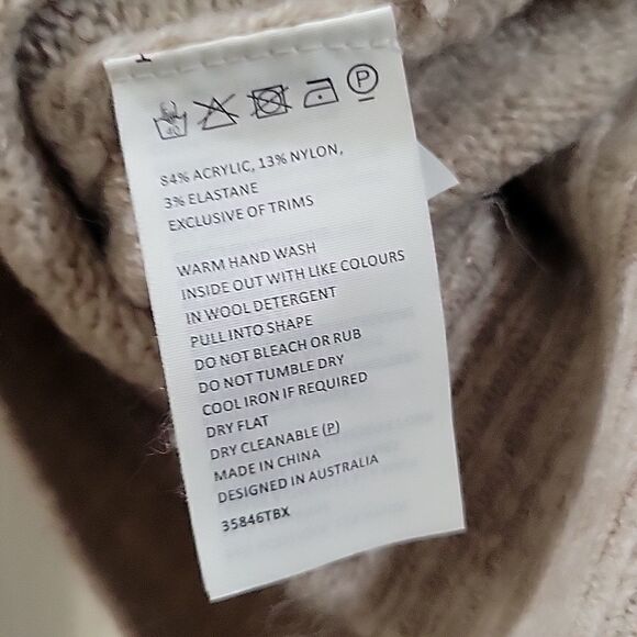 Bardot Cropped Lace up Sweater SZ 4 / XS - Picture 6 of 8